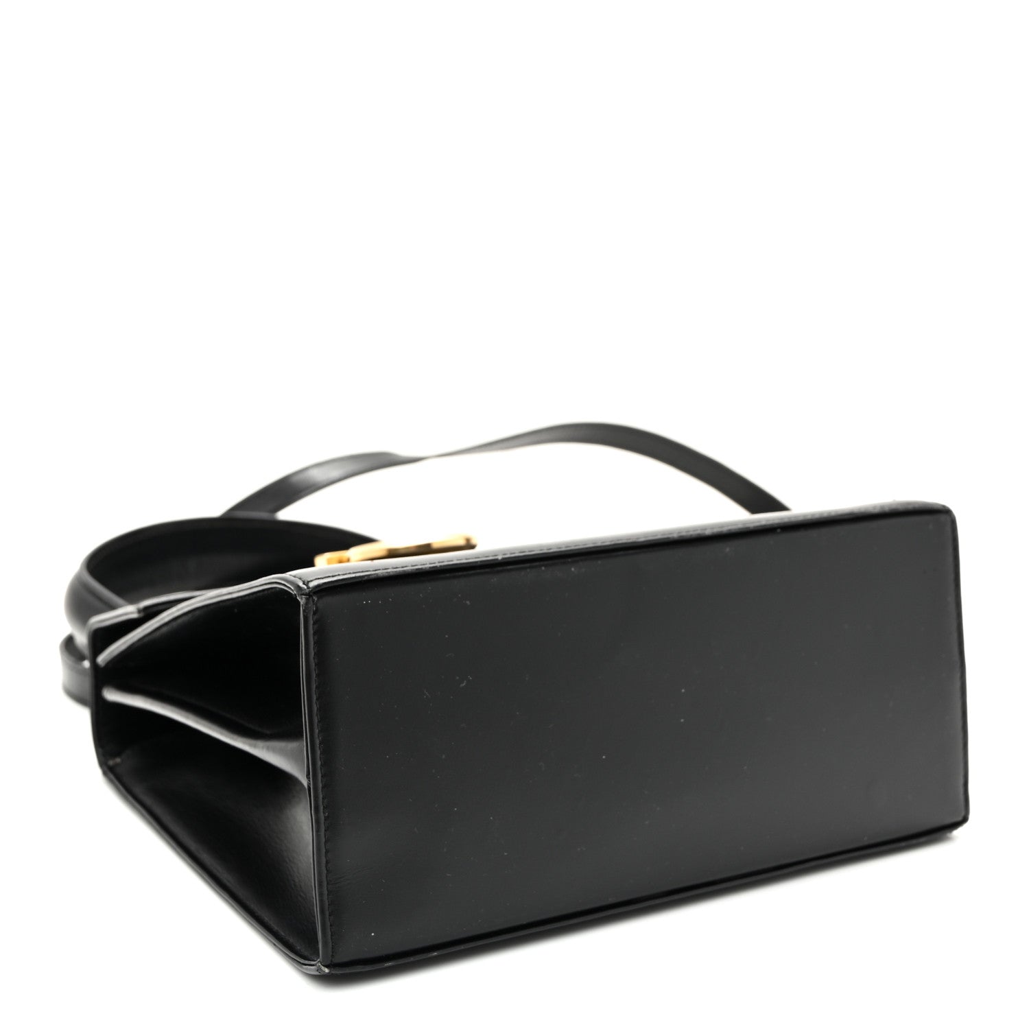 Salvatore Ferragamo Hammered Calfskin Small Iconic Top Handle Bag Black Black 4 of 11