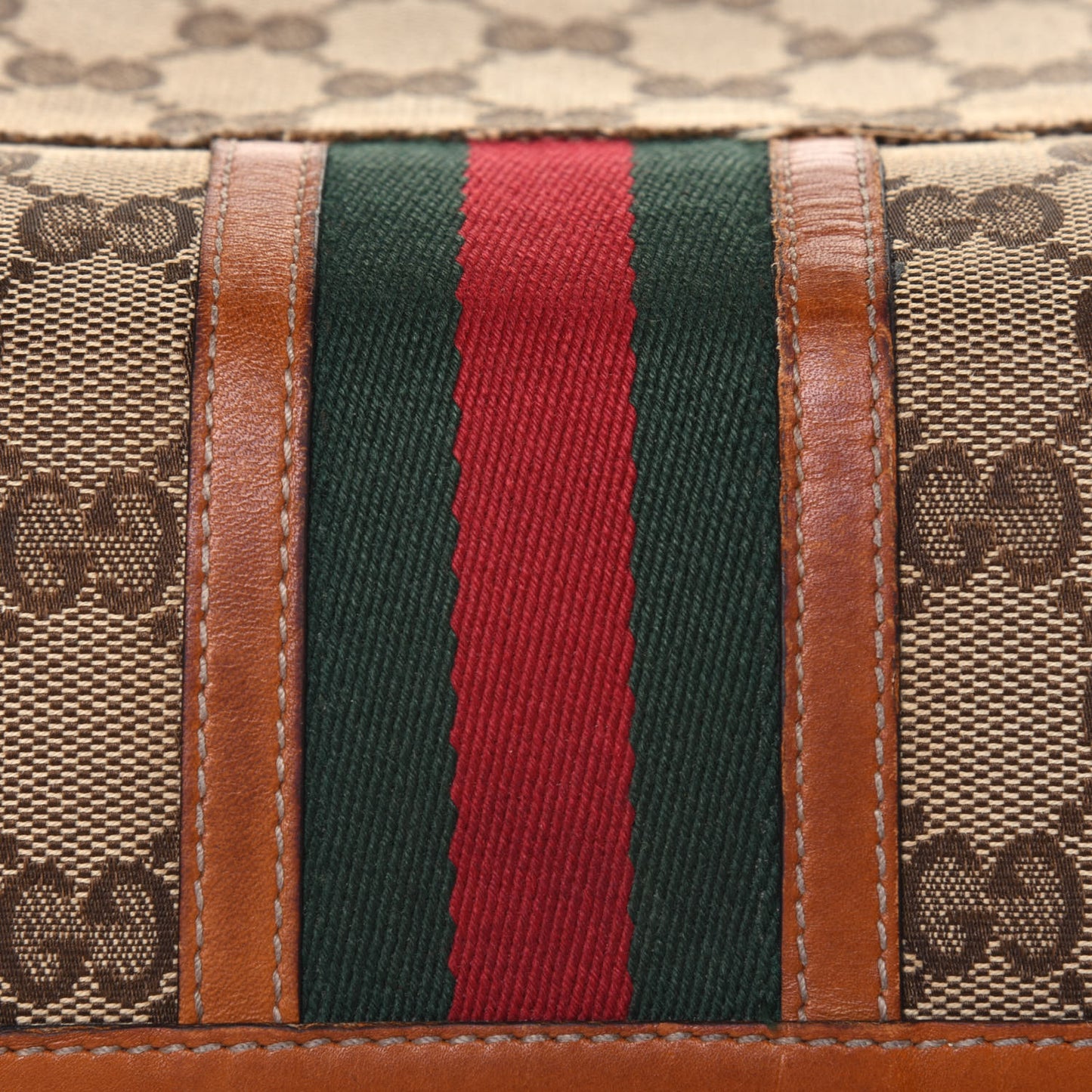 Monogram Vintage Web Continental Wallet Tobacco