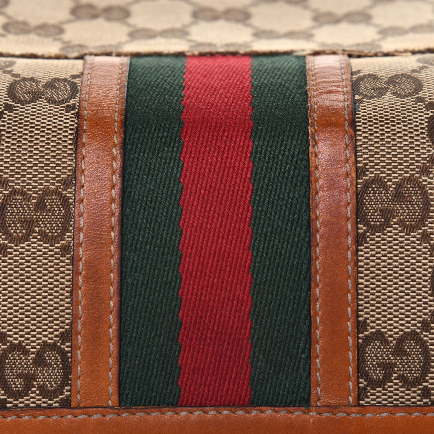 Gucci Monogram Vintage Web Continental Wallet Tobacco 22 of 22