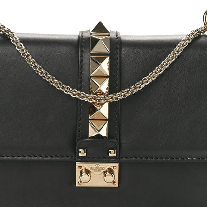 Valentino Garavani Vitello Medium Glam Lock Rockstud Flap Black 8 of 11