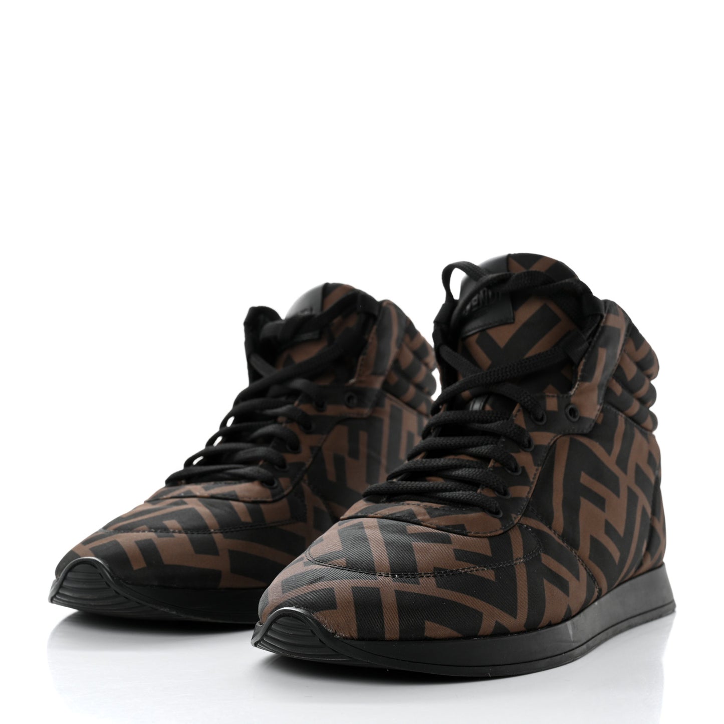 Nylon FF Reloaded High Top Sneakers 38.5 Tobacco Black