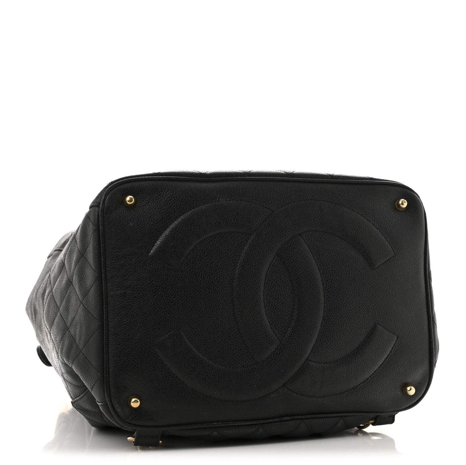Chanel Caviar Quilted Drawstring Backpack Black 4 of 15
