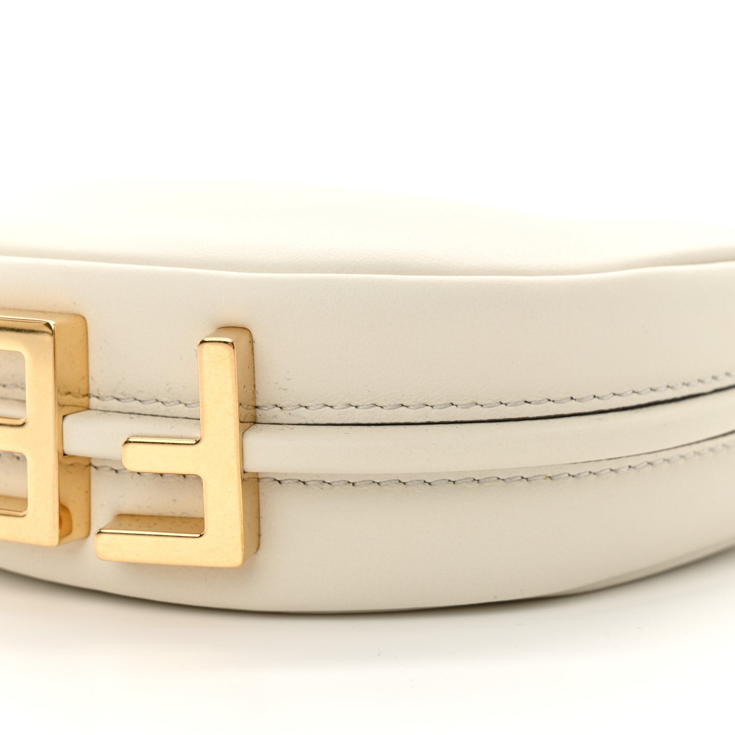 Vitello Grace Matte Nano Fendigraphy Hobo Charm White Ice