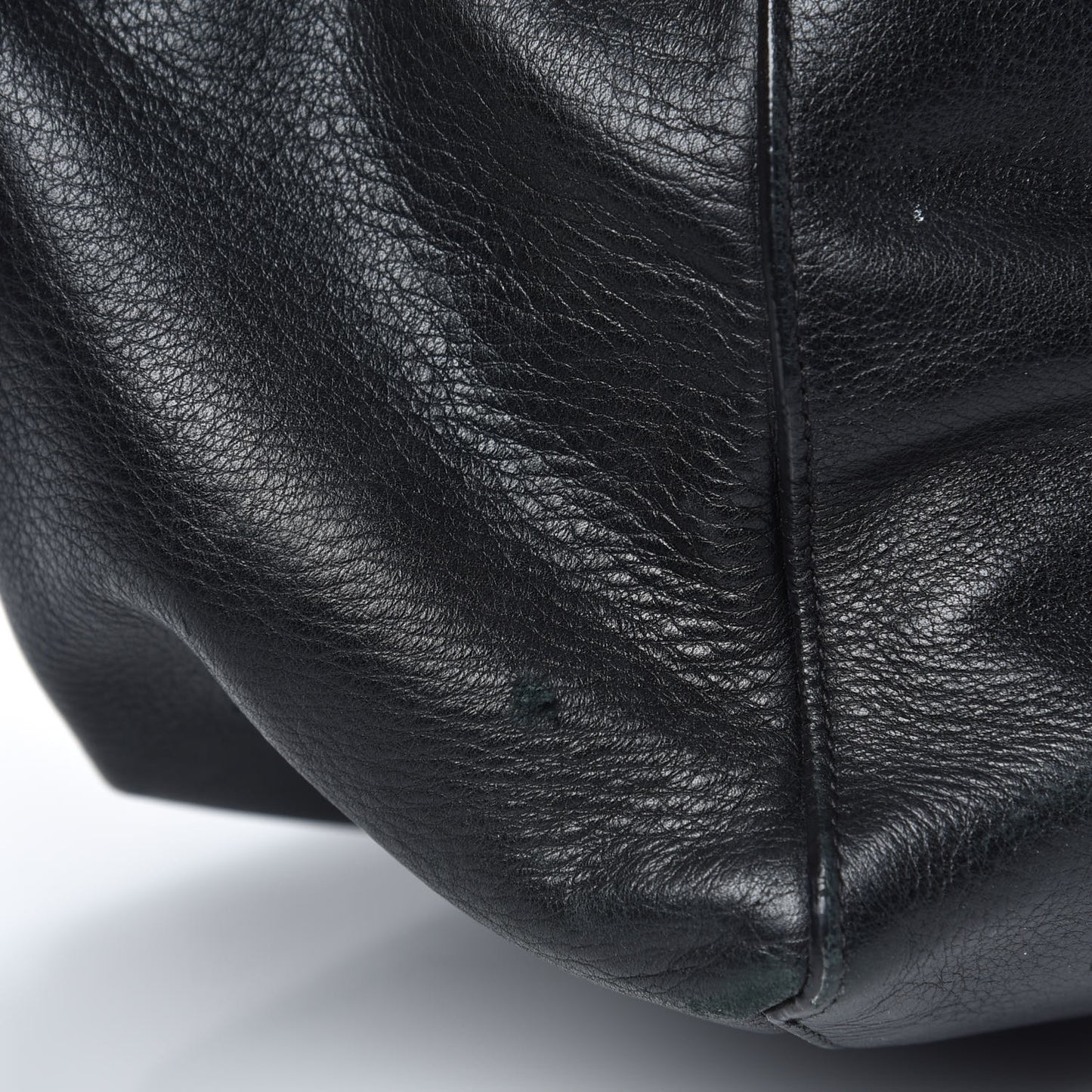 Soft Grained Calfskin Small Belt Cabas Phantom Black