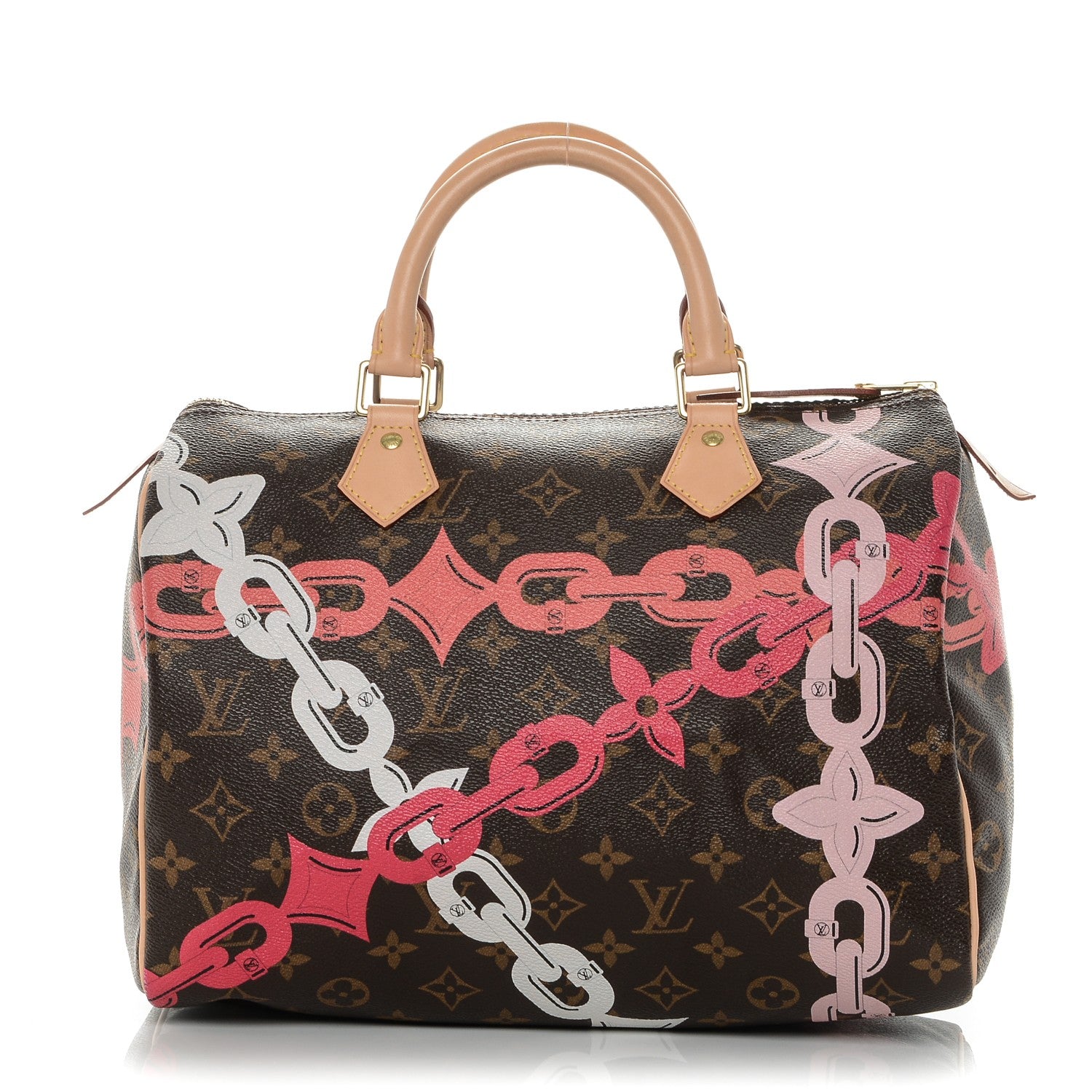 Louis Vuitton Monogram Bay Speedy 30 Rose Ballerine Poppy 1 of 6