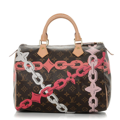 Louis Vuitton Monogram Bay Speedy 30 Rose Ballerine Poppy 1 of 6