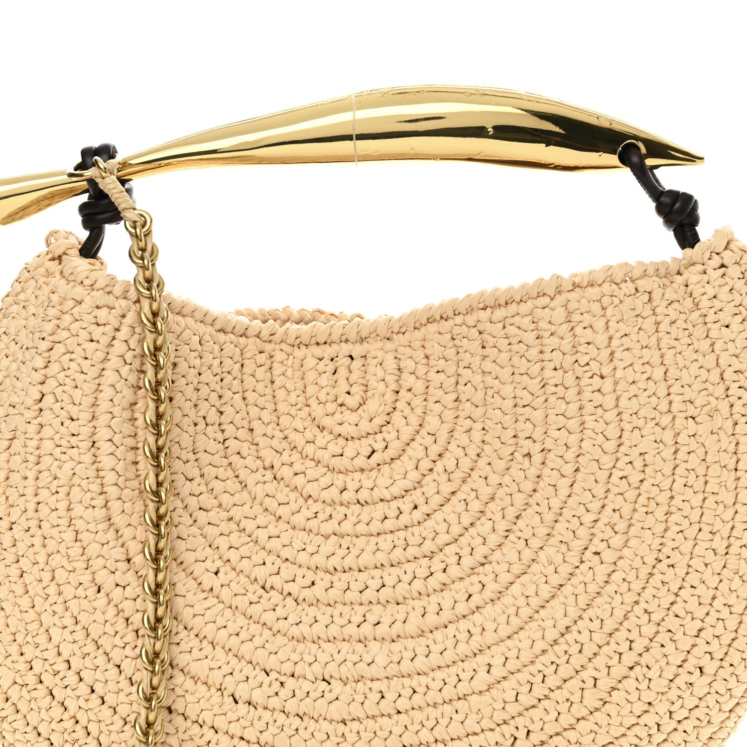 Bottega Veneta Raffia Crochet Sardine With Chain Bag Natural Fondant 8 of 12