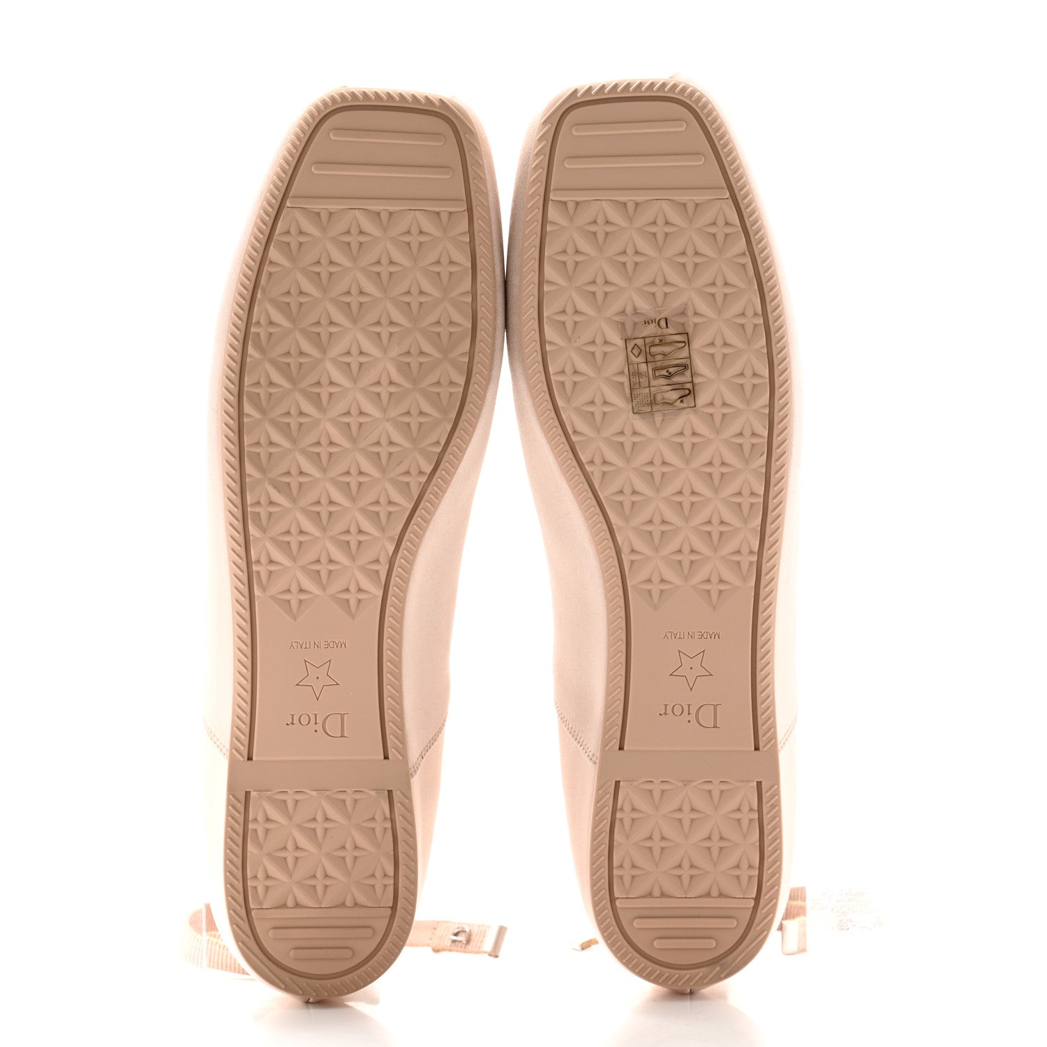 Christian Dior Satin Grosgrain D-Joy Ballet Flats 39 Beige Rose 5 of 9