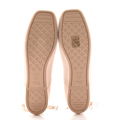 Christian Dior Satin Grosgrain D-Joy Ballet Flats 39 Beige Rose 5 of 9