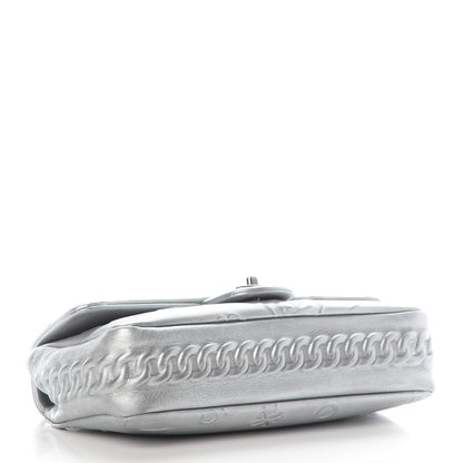 Chanel Metallic Lambskin Symbols Medium Single Flap Silver 4 of 9