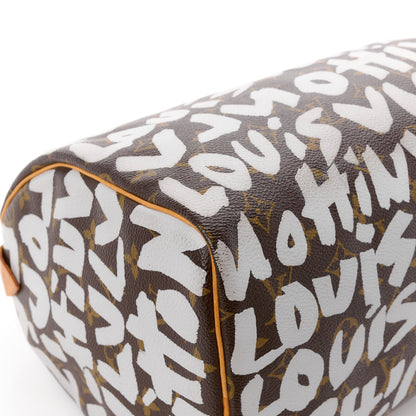 Louis Vuitton Monogram Graffiti Speedy 30 Silver 15 of 16