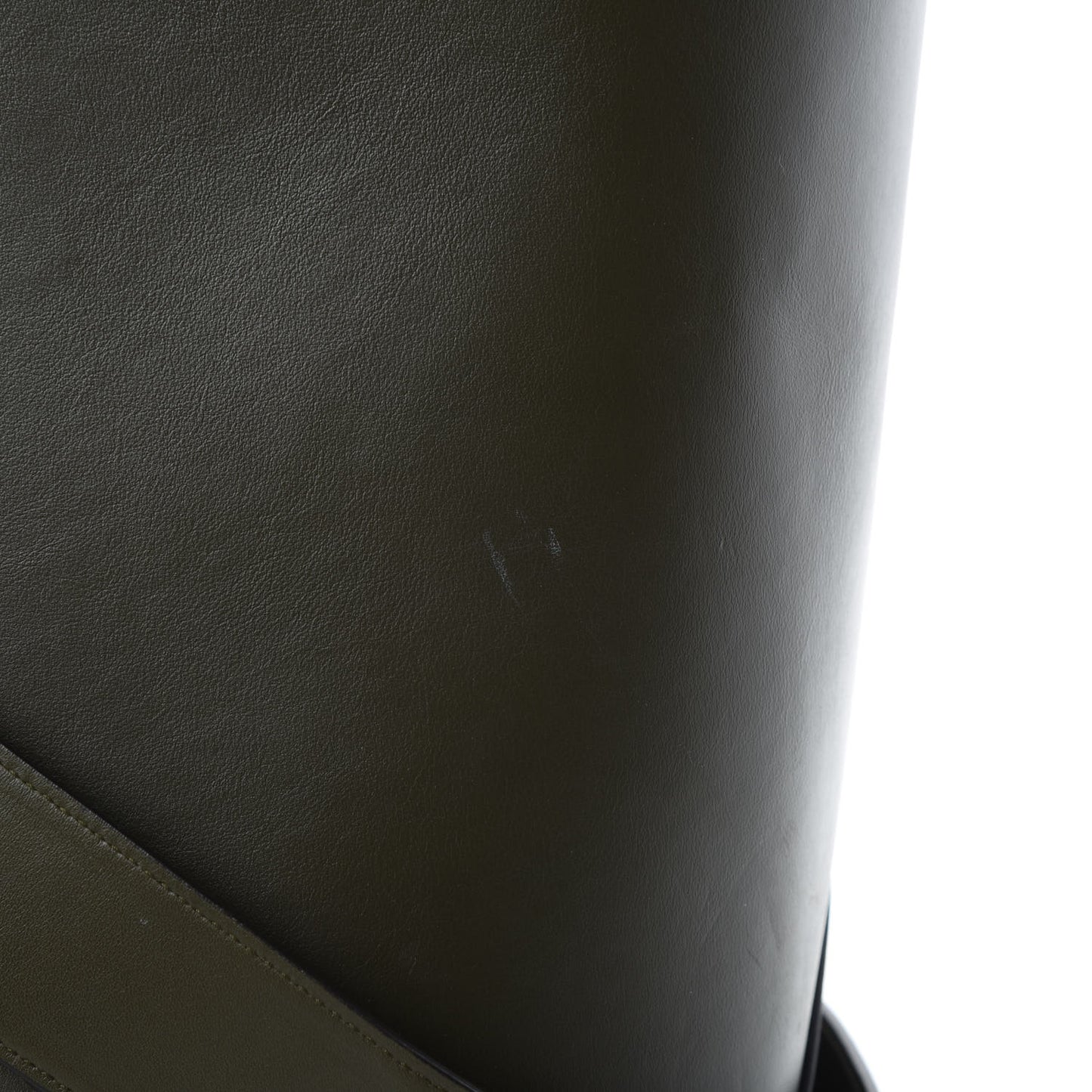 Butter Calfskin Patchwork Tote Army Green