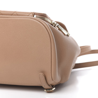 Chanel Caviar Quilted Business Affinity Backpack Beige 9 of 9