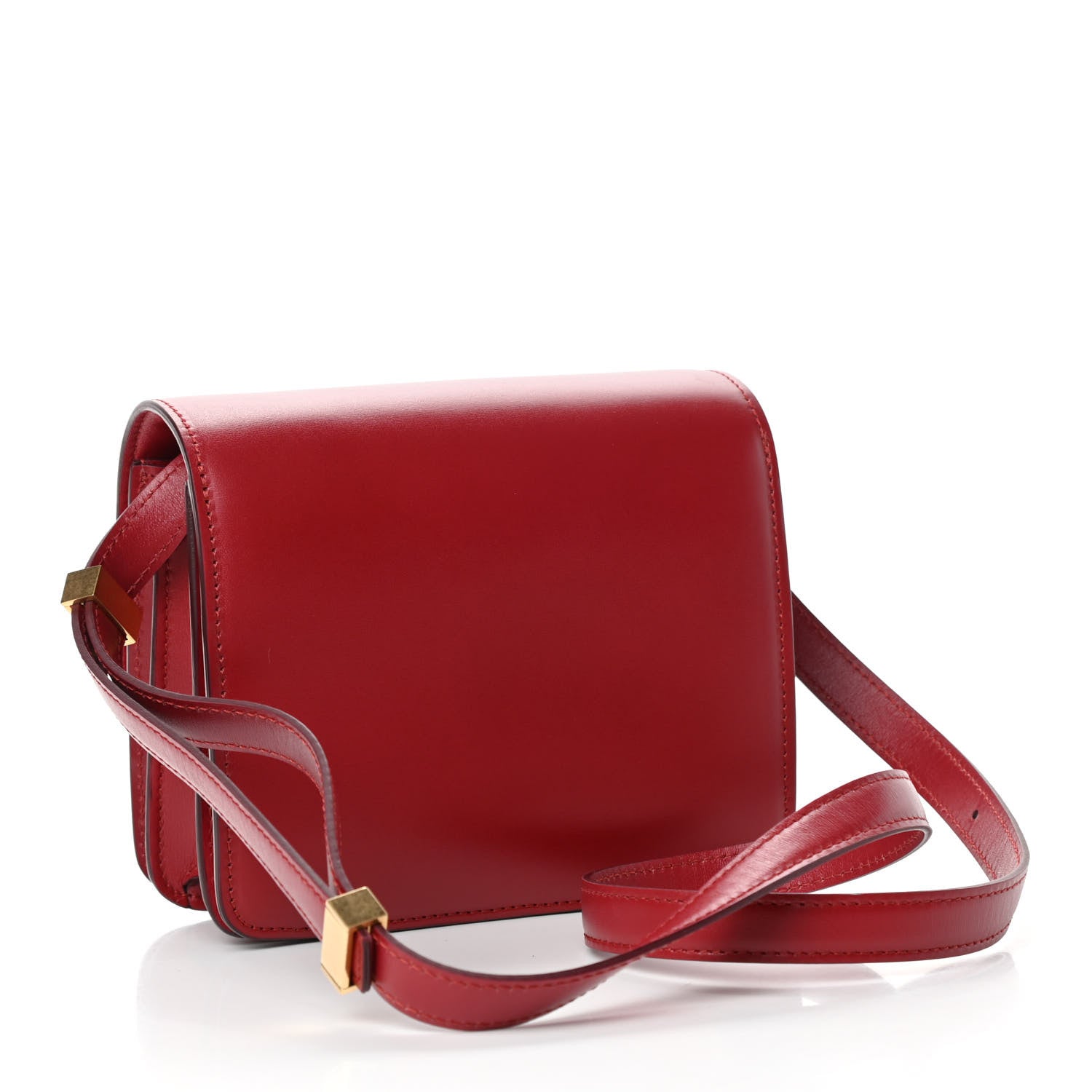 Celine Smooth Calfskin Small Classic Box Flap Bag Red 2 of 4