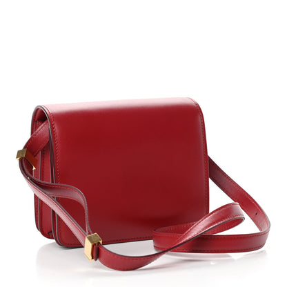 Celine Smooth Calfskin Small Classic Box Flap Bag Red 2 of 4