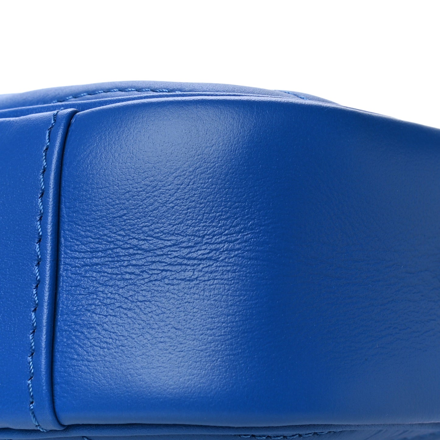 Calfskin New Wave Camera Bag Bleu Neon