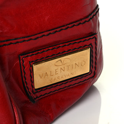 Valentino Garavani Calfskin Large Histoire Red 8 of 8