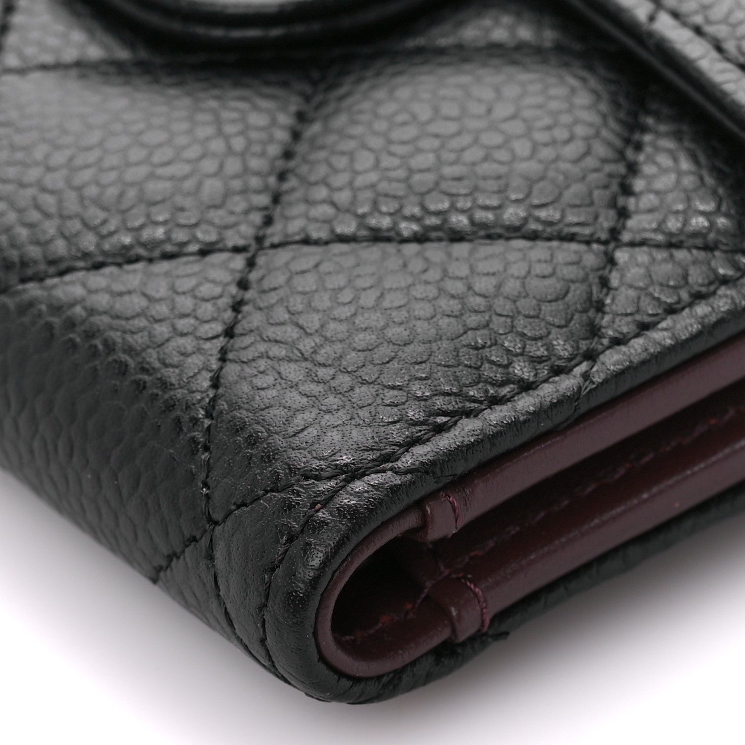 Chanel Caviar Quilted Compact Flap Wallet Black 12 of 13