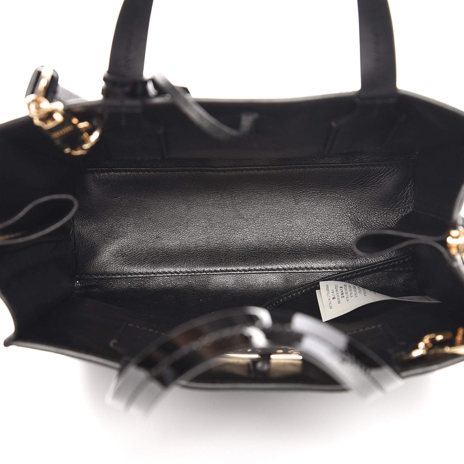 Versace Patent Nappa Embroidered Zip Tote Black 5 of 9