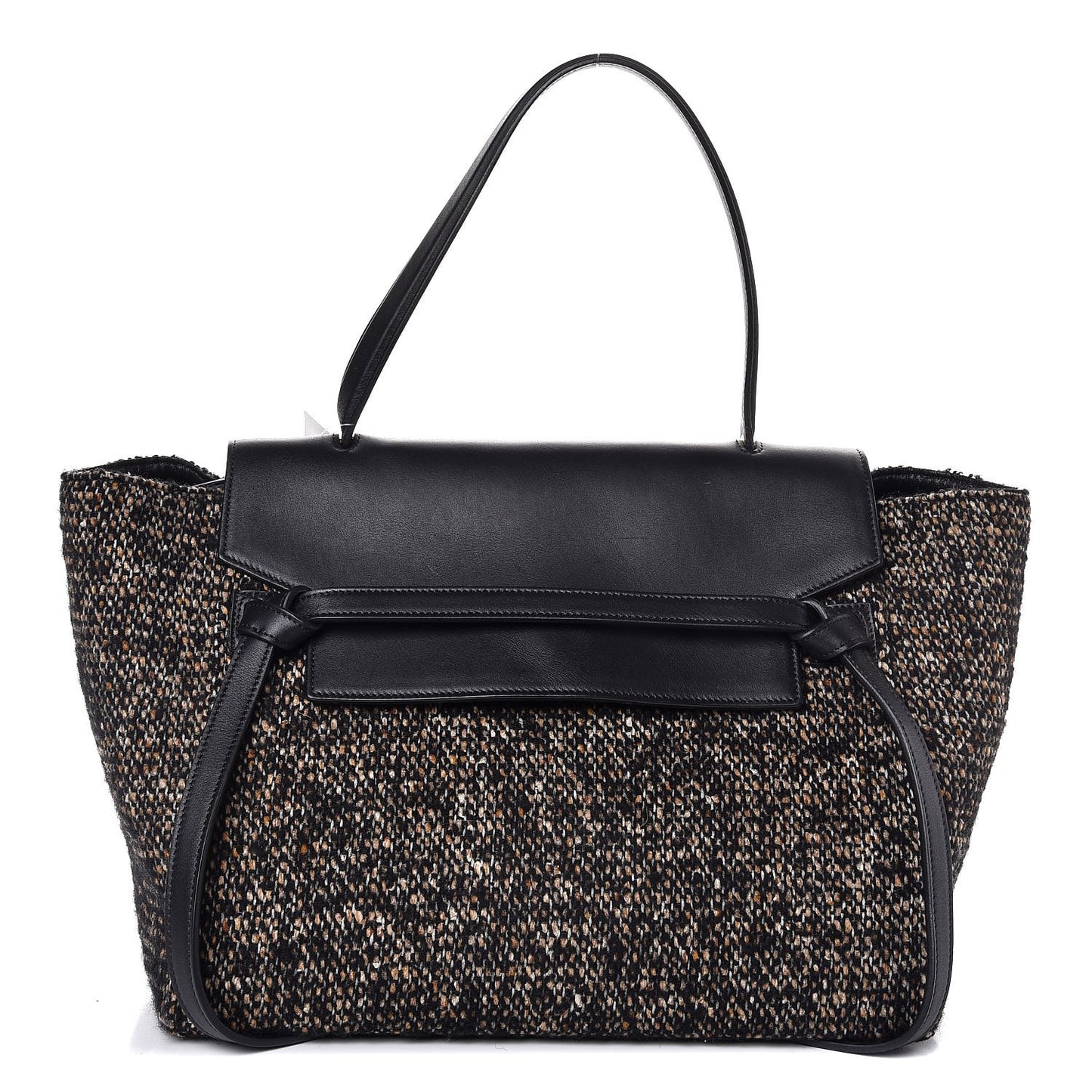 Tweed Calfskin Small Belt Bag Black