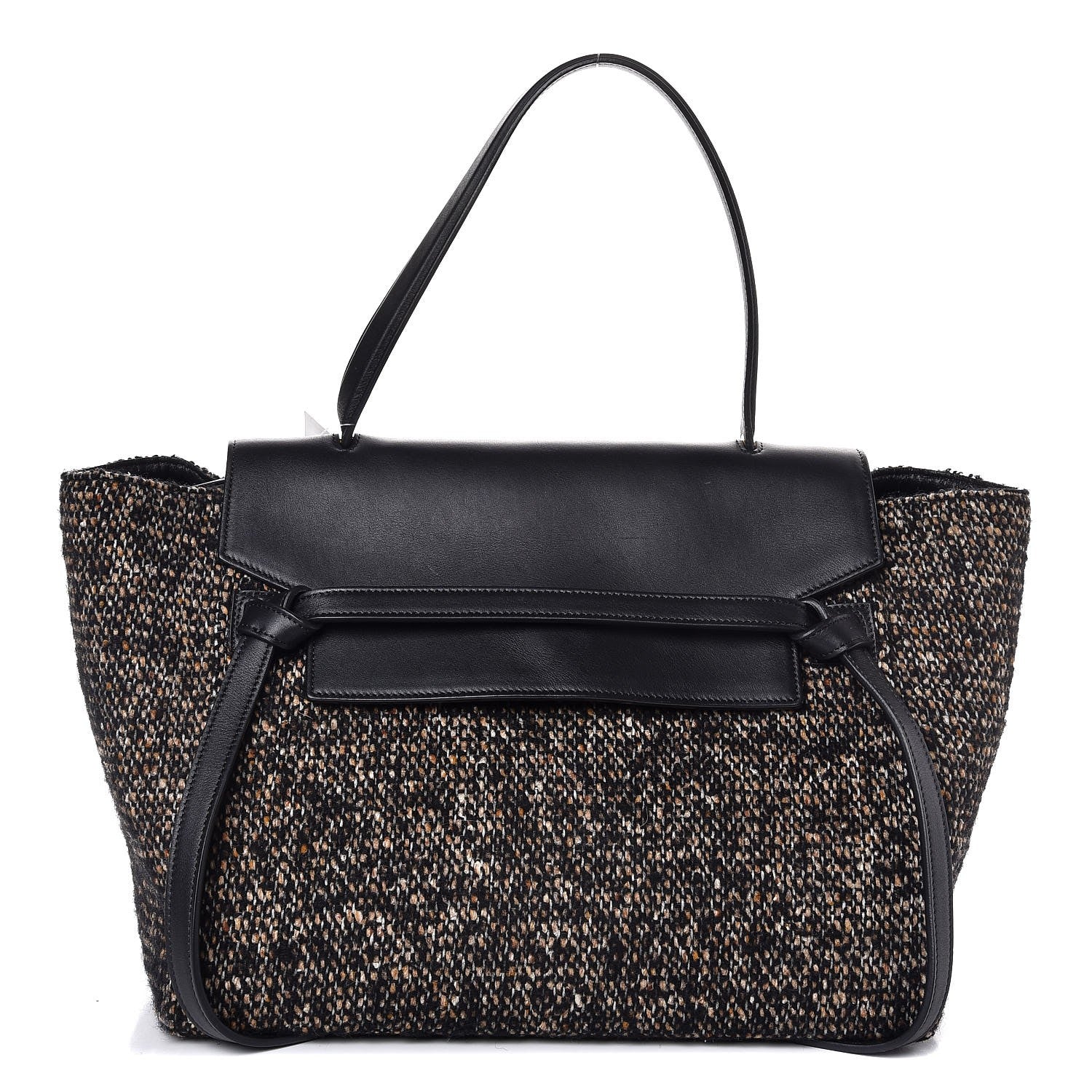 Celine Tweed Calfskin Small Belt Bag Black 1 of 7