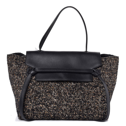Celine Tweed Calfskin Small Belt Bag Black 1 of 7