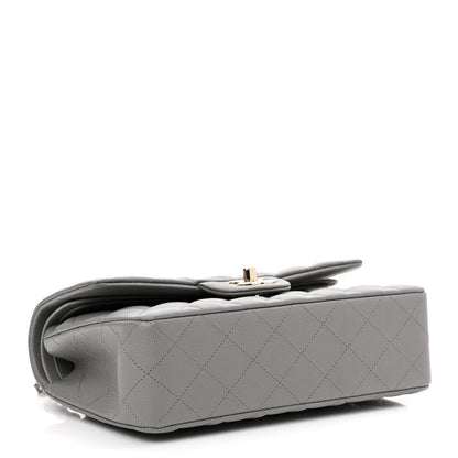 Chanel Caviar Quilted Small Double Flap Grey 4 of 10