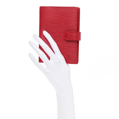 Louis Vuitton Epi Small Ring Agenda Cover Red 2 of 9