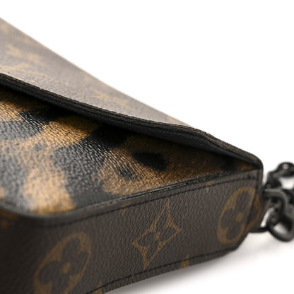 Louis Vuitton Monogram Animal Print Pochette Felicie Chain Wallet 14 of 15