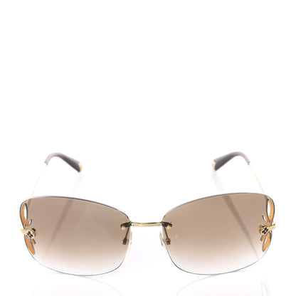 Louis Vuitton Lily Sunglasses Z0371U Brown Glitter 2 of 9