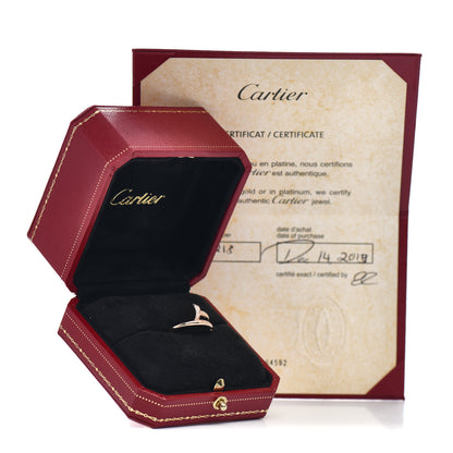 Cartier 18K Pink Gold Diamond Juste Un Clou Ring 48 4.5 5 of 5