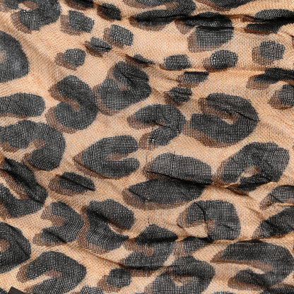 Louis Vuitton Cashmere Silk Leopard Etole Stole Marron 5 of 6