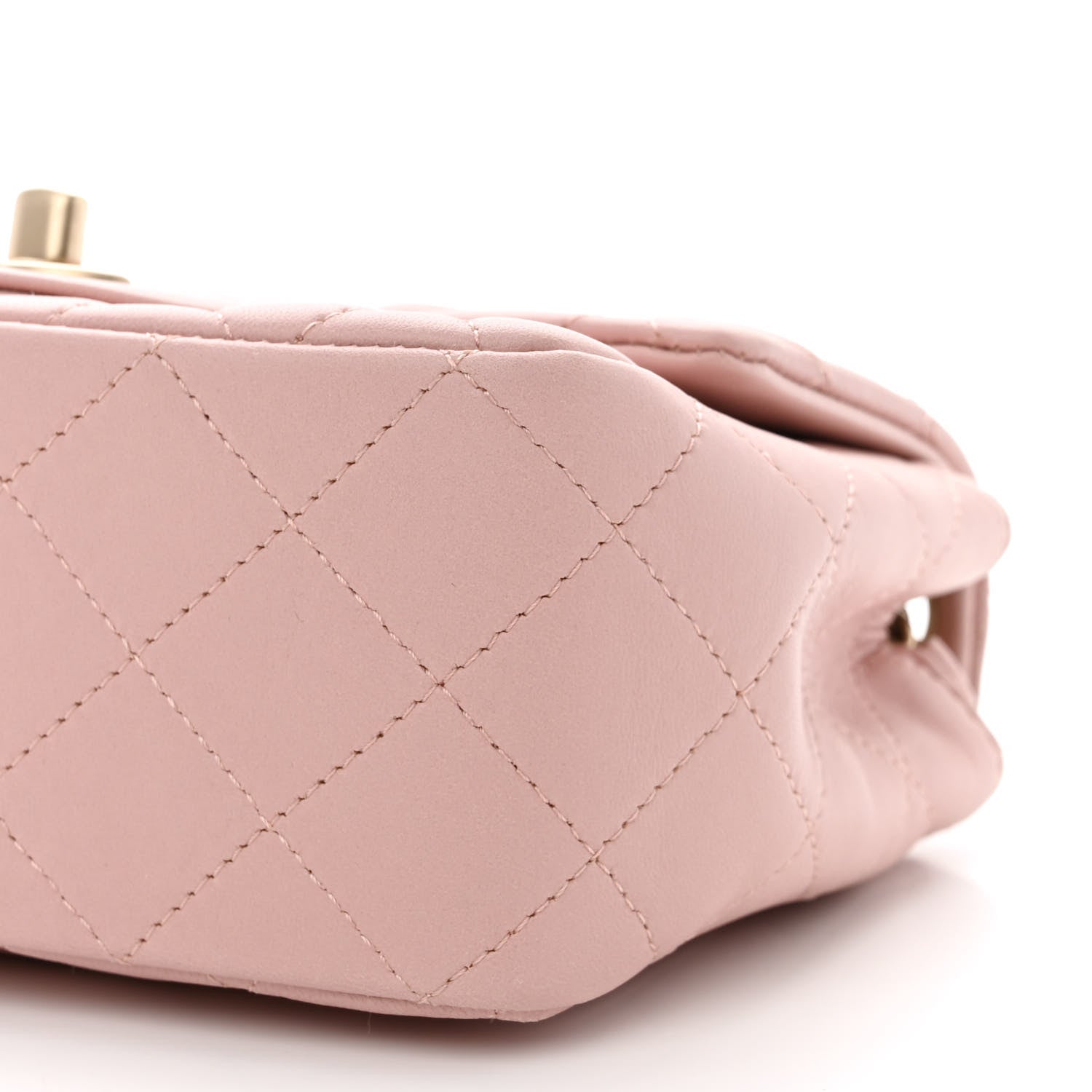 Chanel Lambskin Quilted Mini Square Flap Light Pink 10 of 10