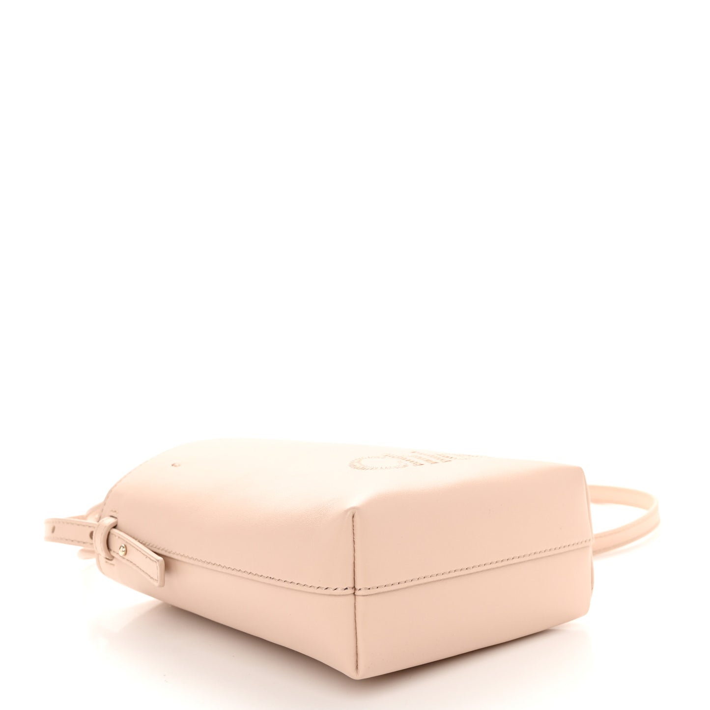 Shiny Calfskin Micro Sense Tote Bag Cement Pink