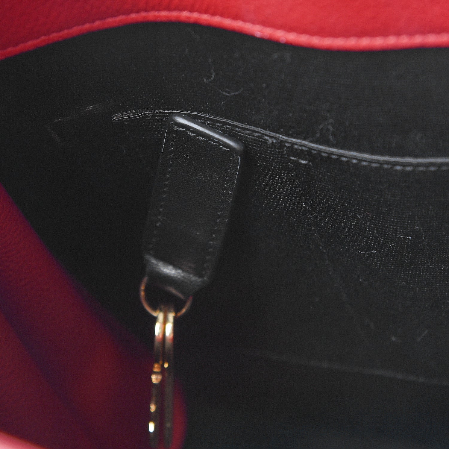 Saint Laurent Grained Calfskin Sac De Jour Lipstick Red 24 of 24