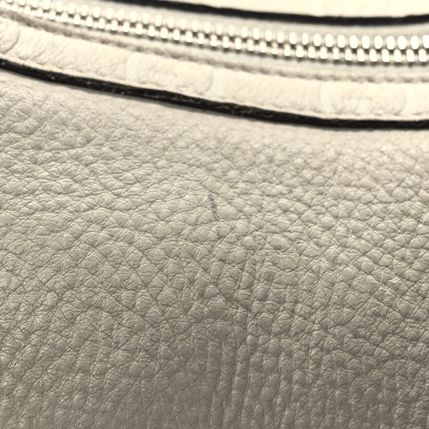 Gucci Pebbled Calfskin Guccissima Trim Medium Signoria Hobo Off White 14 of 14