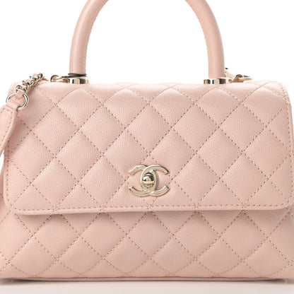 Chanel Caviar Quilted Mini Coco Handle Flap Light Pink 8 of 11