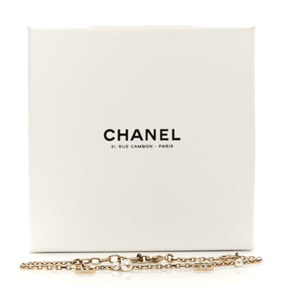 Chanel Pearl CC Chain Anklet Gold 6 of 6