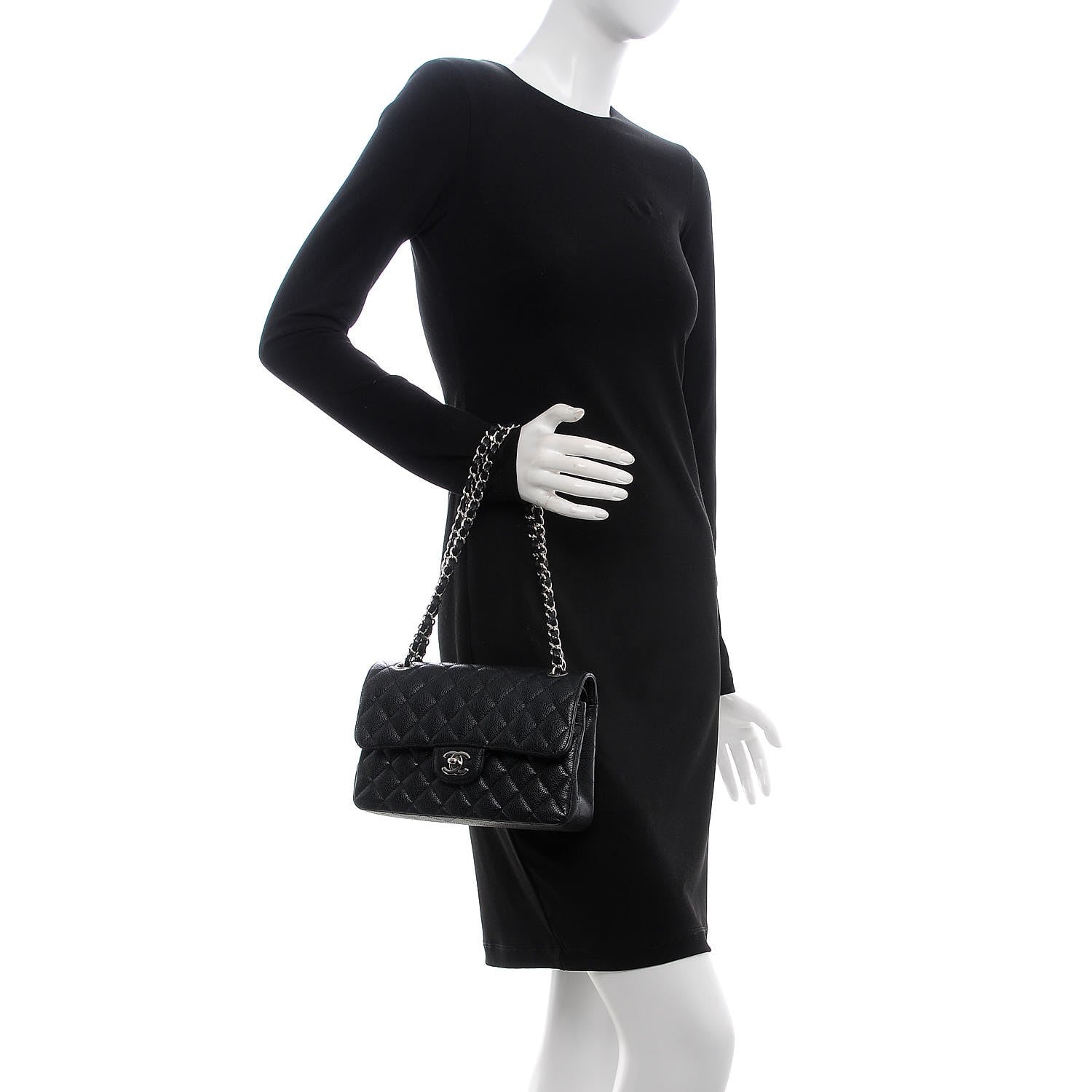 Chanel Caviar Quilted Small Double Flap Black 3 of 11