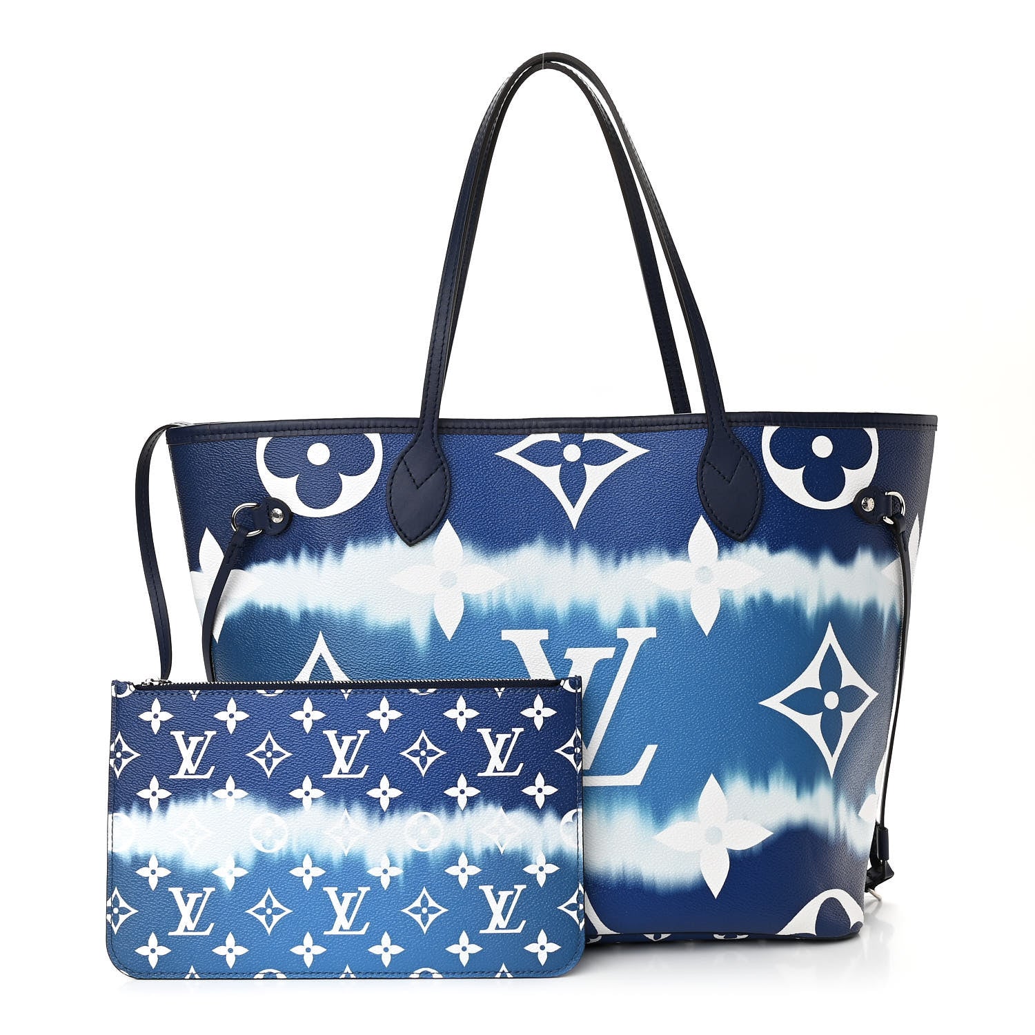 Louis Vuitton Monogram Escale Neverfull MM Blue 1 of 10