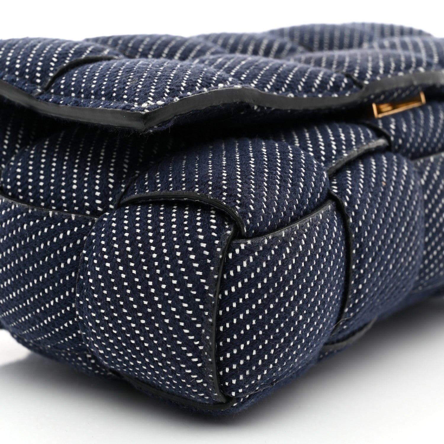 Bottega Veneta Denim Maxi Intrecciato Padded Cassette High Frequency Crossbody Bag Indigo 9 of 10