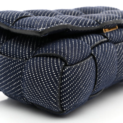 Bottega Veneta Denim Maxi Intrecciato Padded Cassette High Frequency Crossbody Bag Indigo 9 of 10
