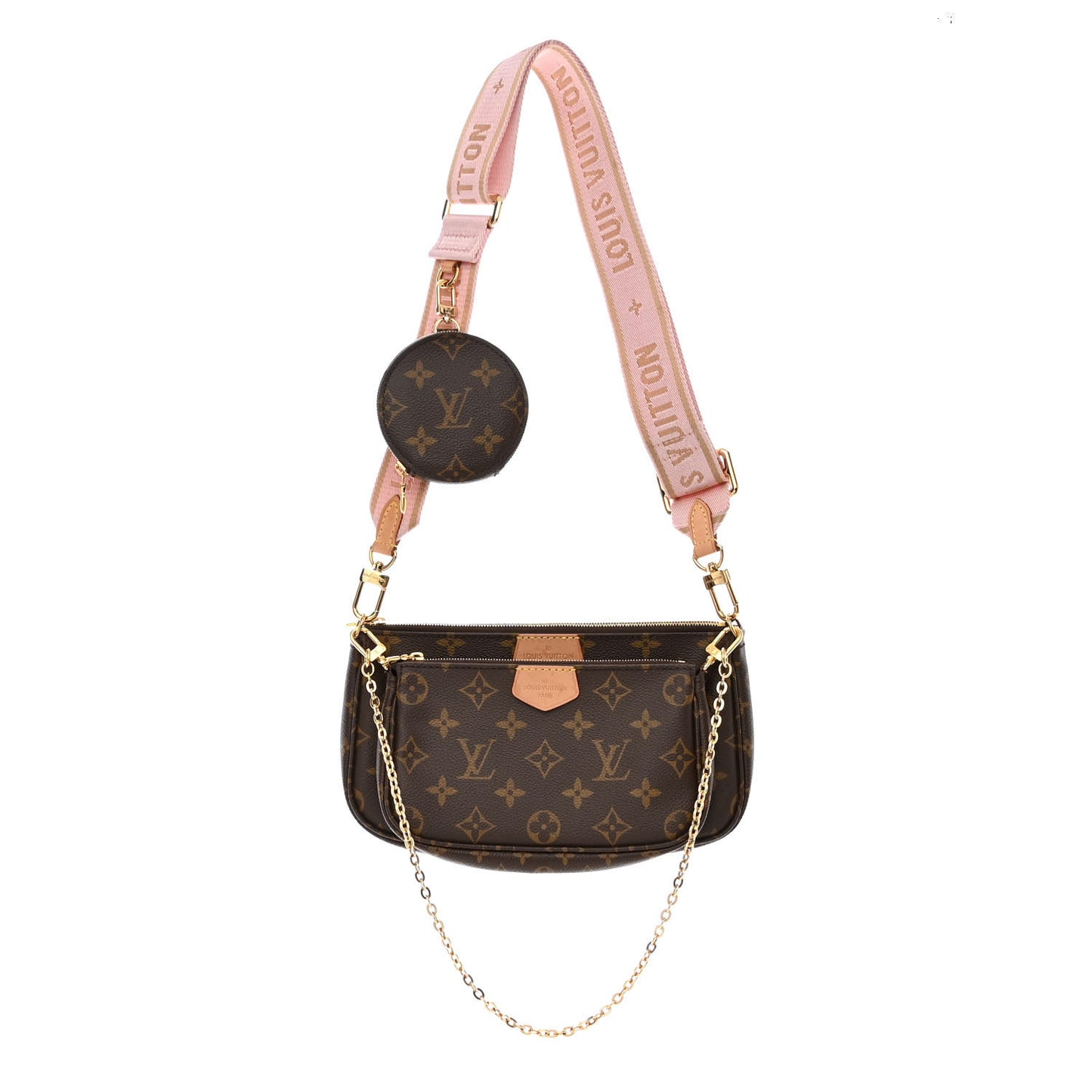 Monogram Multi Pochette Accessories Rose Clair