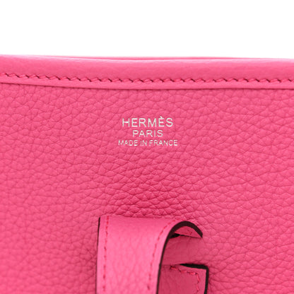 Hermes Taurillon Maurice Evelyne III PM Rose Shocking 9 of 11