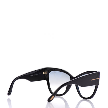Tom Ford Acetate Anoushka Cat Eye Sunglasses TF371 Black 4 of 8