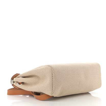 Hermes Toile Vache Calfskin Herbag 30 PM Backpack Natural 5 of 11