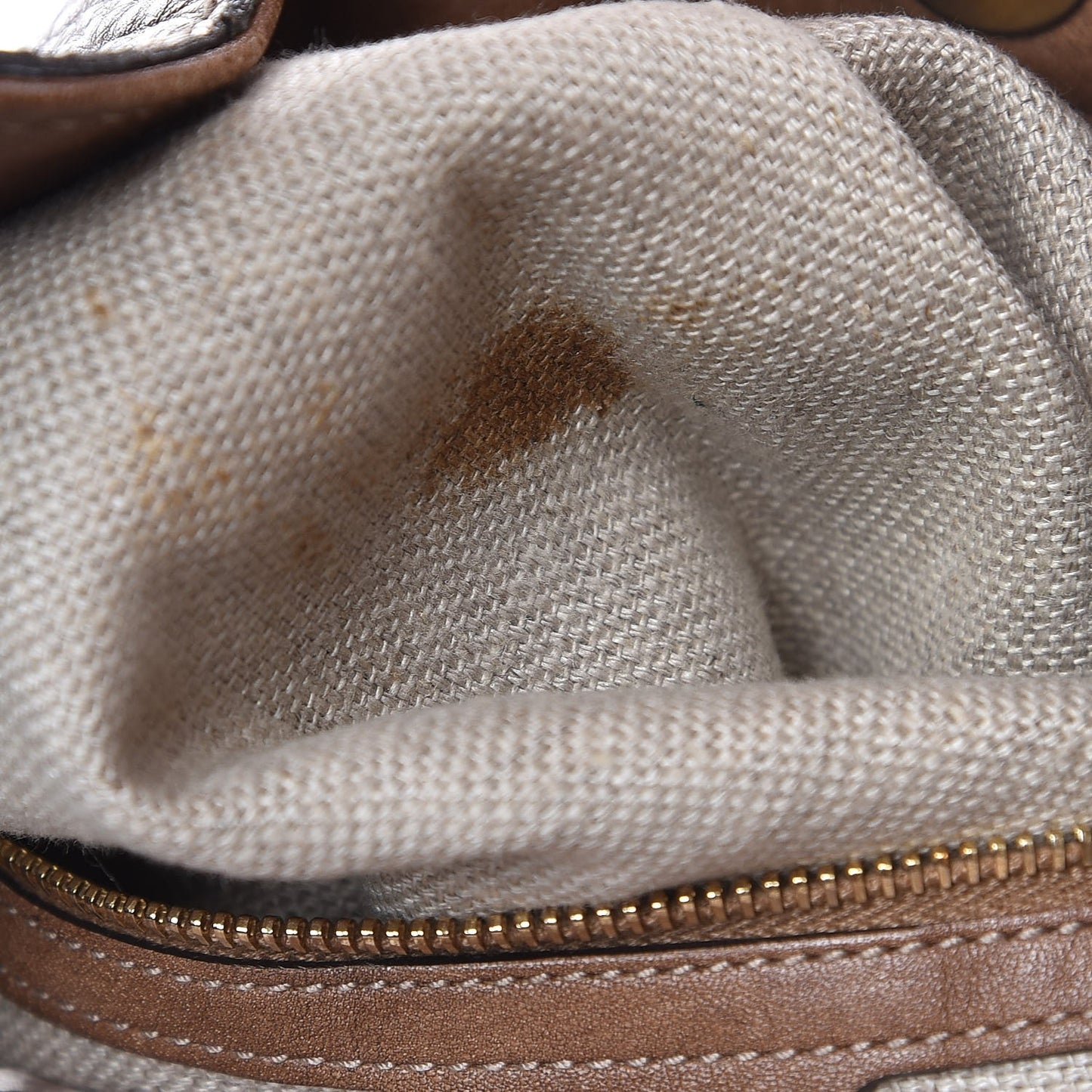Grained Calfskin Medium Charlotte Hobo Light Brown