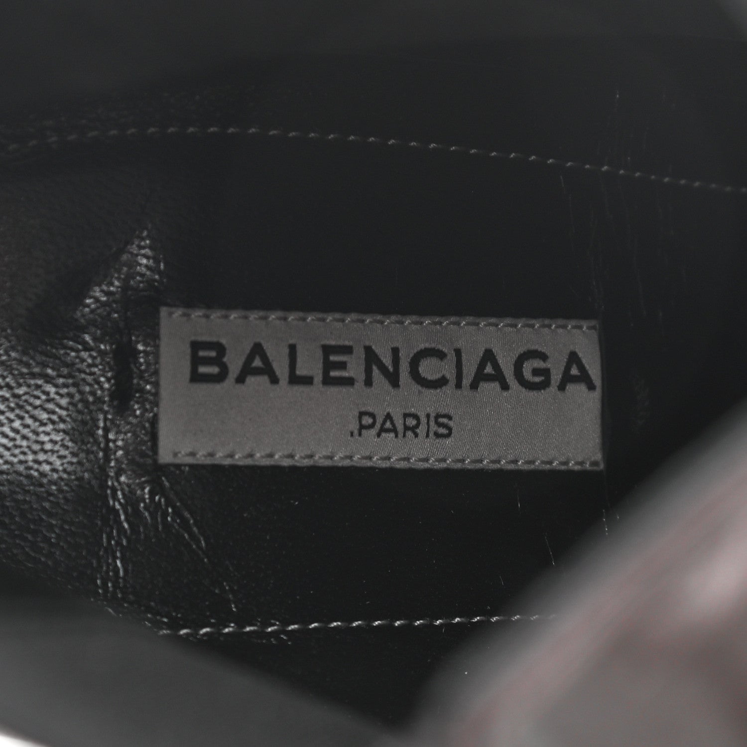 Balenciaga Shiny Sheepskin Pointed Toe Booties 40 Black 7 of 10