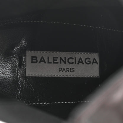Balenciaga Shiny Sheepskin Pointed Toe Booties 40 Black 7 of 10