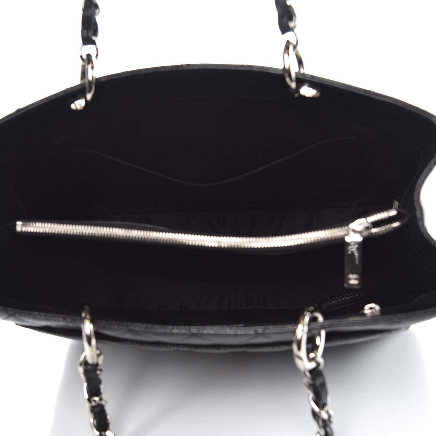 Caviar Quilted Grand Shopping Tote GST Black